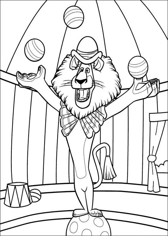 Coloring page Madagascar 3 Madagascar 3